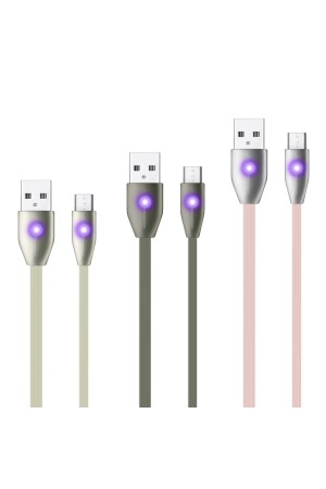 LinkTech K484 Micro USB Yassı Işıklı 1.2mt Şarj ve Data Kabl…