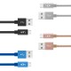 LinkTech K542 Micro USB Örgü Metal 30cm Kısa Şarj Kablosu