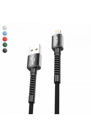 LinkTech K550 Lightning-USB Metal Başlı Data/Şarj Kablosu 3A 1mt…