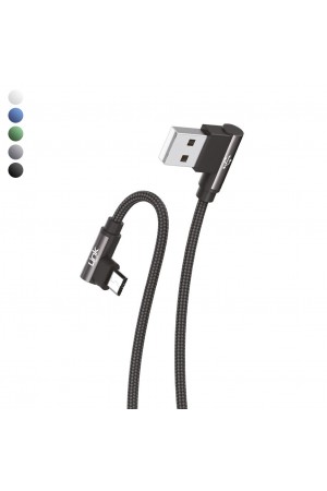 Linktech K592 Safe Micro USB 90 Derece Data/Şarj Kablosu 3A 1.5m…
