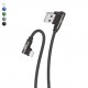 Linktech K593 Safe iPh Lightning 90 Derece Data/Şarj Kablosu 3A 1.5mt