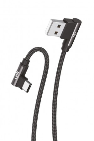Linktech K594 Safe Type-C - USB 90 Derece Data/Şarj Kablosu 3A 1.5mt…