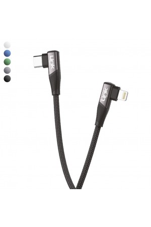 Linktech K596 27W Type-C - Lightning 90 Derece Data/Şarj Kablosu 1.5m…