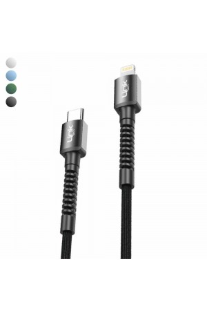 LinkTech K599 Type-C/Lightning Data/Şarj Kablosu PD 27W 3A 1mt…