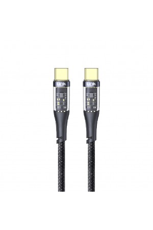 LinkTech K670 Safe Type-C - Type-C 60W 1.3m Örgü Şarj Kablosu…