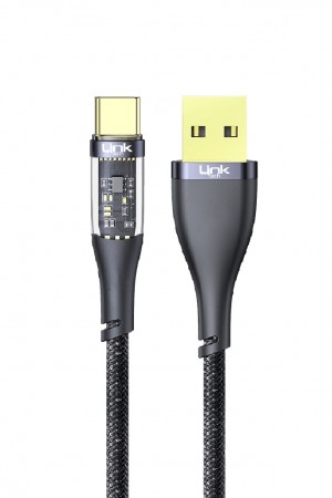 LinkTech K671 USB - Type-C 20W 3A 1.3m Örgü Şarj Kablosu…