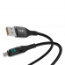 LinkTech K681 Dijital Göstergeli USB - Type-C 66W Data ve Şarj Kablosu 1mt 5A