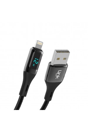 LinkTech K682 Dijital Göstergeli USB - iPh Lightning 12W 2.4A Data ve…