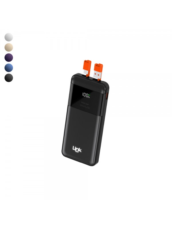 Linktech LC13 Led Ekranlı 10000 mAh 22.5W Type-C+Lightning Powerbank