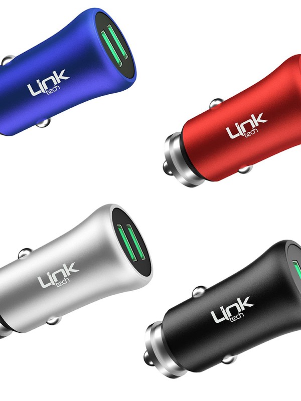 LinkTech M580 12W 2.4A Metal Araç İçi Şarj Aleti Adaptör (Başlık)…