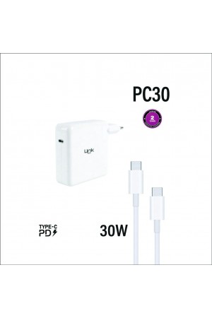 LinkTech PC30 Safe USB-C PD 30W Type-C Çıkışlı Kablolu Set Şarj …