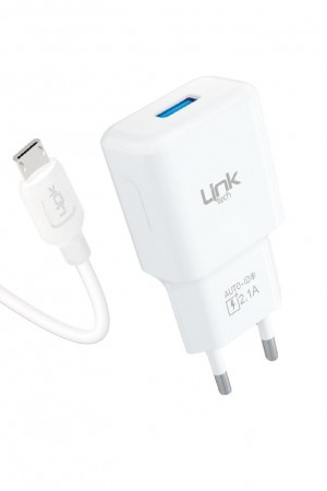 LinkTech T440e Strong Eco Şarj Aleti ve Micro USB Kablo Set 2.1A