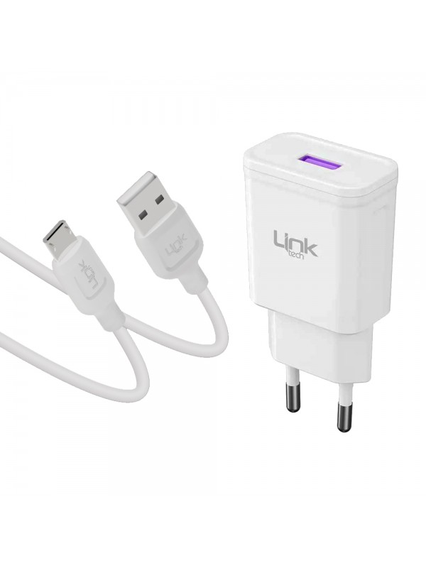LinkTech T441e 18W QC3.0 Hızlı Şarj Aleti ve Micro USB Kablo Set…