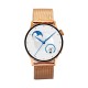 Logia GT2 38mm Çinko Alaşım Kasa Metal Kordon Akıllı Saat - Rose Gold