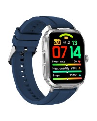 Logia Tech8 49mm Spor Akıllı Saat Alüminyum Kasa Silikon Kordon