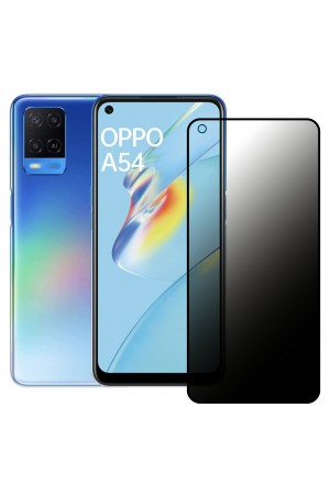 Oppo A54 / A55 Hayalet Privacy Gizli Cam Ekran Koruyucu Siyah…
