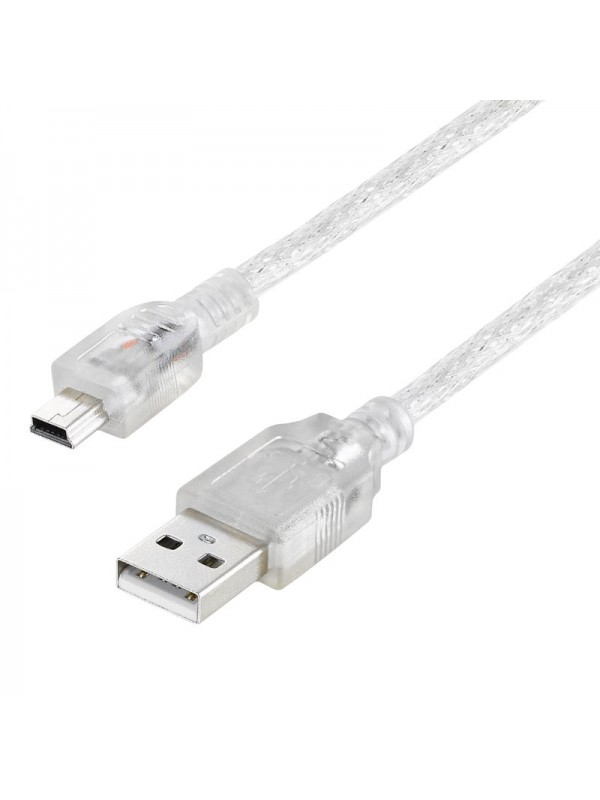 Powermaster 16731 USB 2.0 Şeffaf USB Am/Mini 5 Pin Kablo 5 Metre…