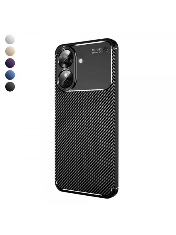 Realme Note 60 Kılıf Focus Carbon Desen Silikon Arka Kapak…
