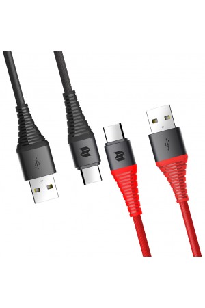 Rock Space Z10 Hi-Tensile Type-C Şarj ve Data Aktarım Kablosu 1mt 3A…