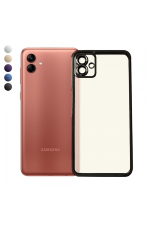 Samsung Galaxy A04 Kılıf Razer Lens Çerçeveli Silikon Kapak…