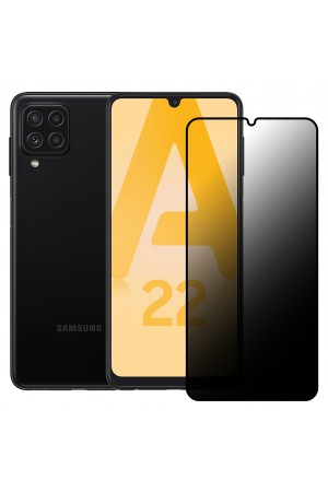 Samsung Galaxy A22 Hayalet Privacy Gizli Cam Ekran Koruyucu Siyah…