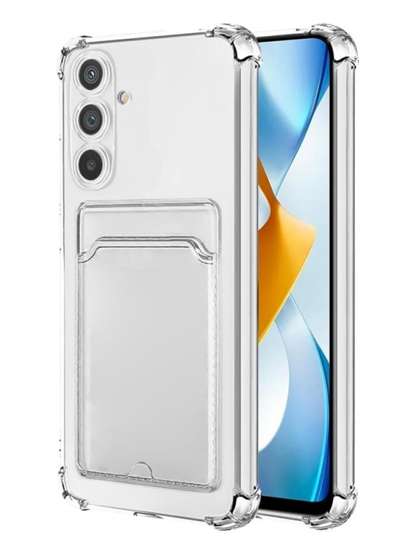 Samsung Galaxy A26 Kılıf Cardy Şeffaf Kartlık Cepli Kapak…