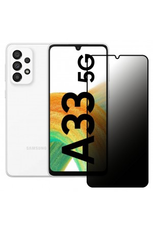 Samsung Galaxy A33 5G Hayalet Privacy Gizli Cam Ekran Koruyucu Siyah…