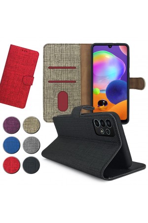 Samsung Galaxy A33 5G Kılıf FitCase Fabric Kapaklı Cüzdanlı…