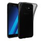 Samsung Galaxy A5 2017 (A520) Kılıf Soft Silikon Şeffaf-Siyah Arka Kapak