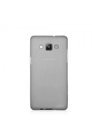 Samsung Galaxy A7 (A700) Kılıf Soft Silikon Şeffaf-Siyah Arka Kapak…