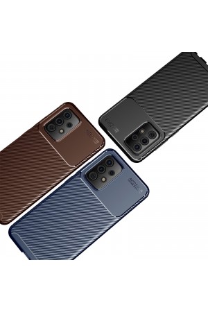 Samsung Galaxy A72 (A725) Kılıf Focus Carbon Desen Silikon Arka Kapa…