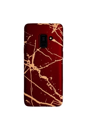 Samsung Galaxy A8 2018 (A530) Fırça Desen Silikon Arka Kapak Kırmı…
