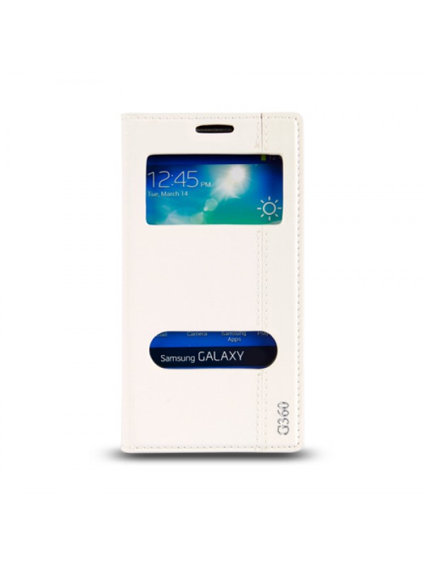 Samsung Galaxy Core Prime (G360) Gizli Mıknatıslı Pencereli Magnum Kılıf Beyaz