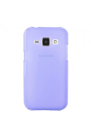 Samsung Galaxy J1 (J100) Kılıf Soft Silikon Şeffaf-Mavi Arka Kapak…