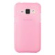 Samsung Galaxy J1 (J100) Kılıf Soft Silikon Şeffaf-Pembe Arka Kapak