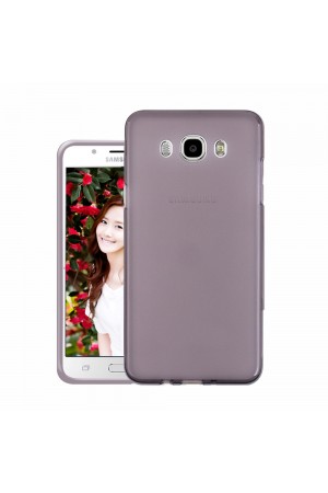 Samsung Galaxy J5 2016 (J510) Kılıf Soft Silikon Şeffaf-Siyah Arka …
