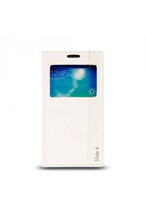 Samsung Galaxy Note 4 (N910) Gizli Mıknatıslı Pencereli Magnum Kıl…
