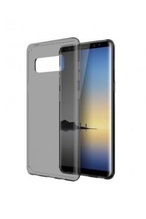 Samsung Galaxy Note 8 (N950) Kılıf Soft Silikon Şeffaf-Siyah Arka K…