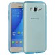 Samsung Galaxy On5 (G5520) Kılıf Soft Silikon Şeffaf-Mavi Arka Kapak