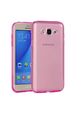 Samsung Galaxy On5 (G5520) Kılıf Soft Silikon Şeffaf-Pembe Arka Kap…