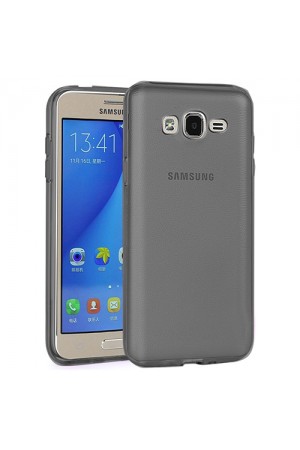 Samsung Galaxy On5 (G5520) Kılıf Soft Silikon Şeffaf-Siyah Arka Kap…