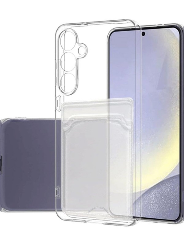 Samsung Galaxy S24 FE Kılıf Cardy Şeffaf Kartlık Cepli Kapak…