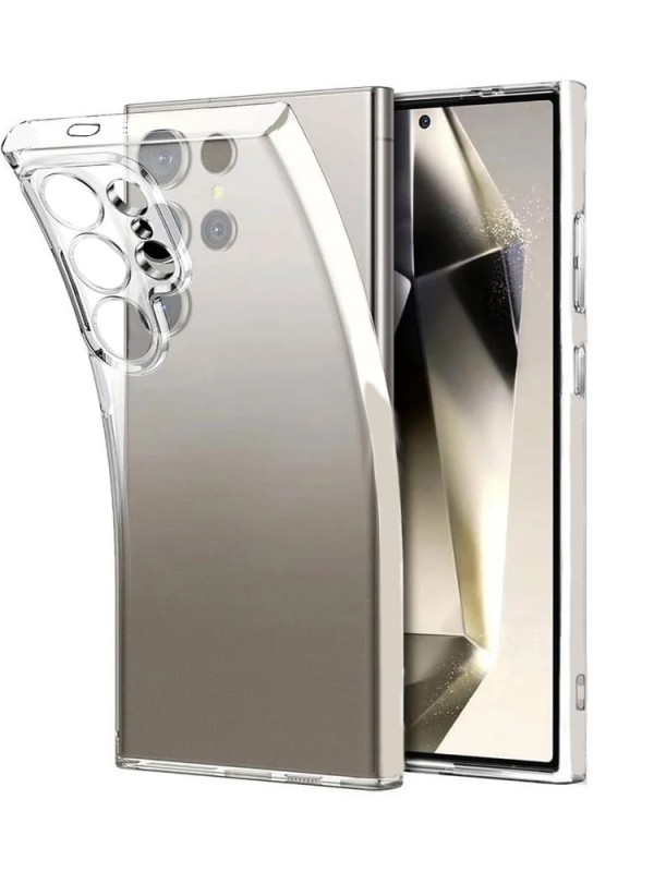 Samsung Galaxy S25 Ultra Kılıf Kamera Korumalı Silikon Şeffaf Arka Kap…
