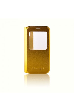 Samsung Galaxy S6 Yan Kapaklı TPU Flip Wallet Kılıf Gold…