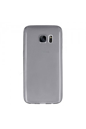 Samsung Galaxy S7 Kılıf Soft Silikon Şeffaf-Siyah Arka Kapak…