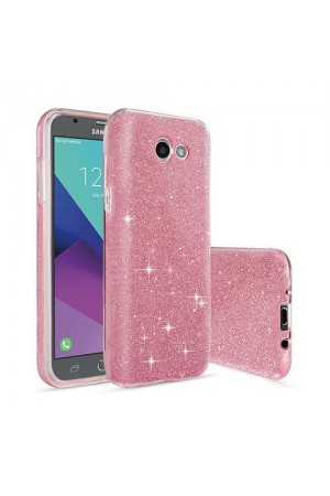 Samsung J7 2017 3in1 Simli Silikon Arka Kapak Pembe…