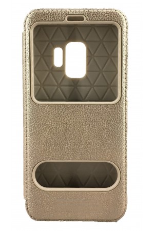 Samsung S9 (G960) Gizli Mıknatıslı Pencereli Magnum Kılıf Gold…