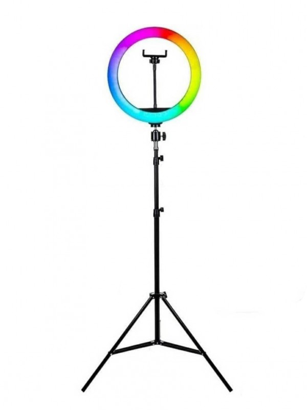 Soft Ring Light MJ33 13" 33cm RGB LED Halka Işık Tripodlu Selfie I…