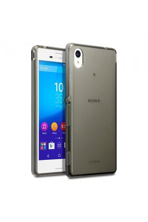 Sony Xperia M4 Aqua Kılıf Soft Silikon Şeffaf-Siyah Arka Kapak…