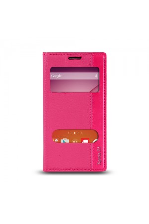 Sony Xperia Z4 Gizli Mıknatıslı Pencereli Magnum Kılıf Pembe…